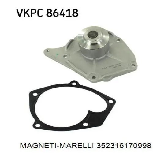Купить 352316170998 Magneti Marelli Насос охлаждения