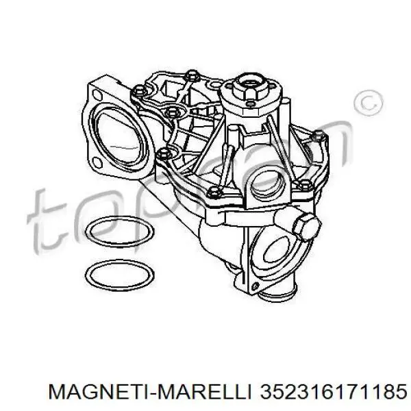 Помпа водяная, корпус Magneti Marelli 352316171185