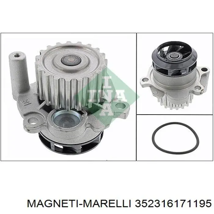 Помпа охлаждения Magneti Marelli 352316171195 цена, от 24.22 USD