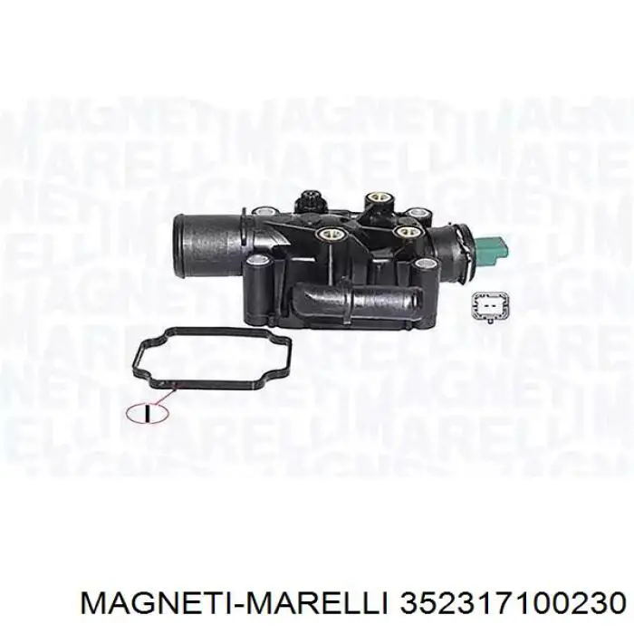 352317100230 Magneti Marelli Корпус термостата в сборе