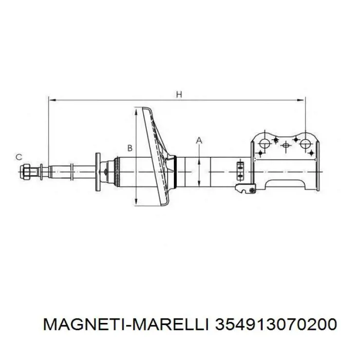 354913070200 Magneti Marelli амортизатор передний левый