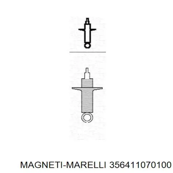 Амортизатор задний правый Magneti Marelli 356411070100