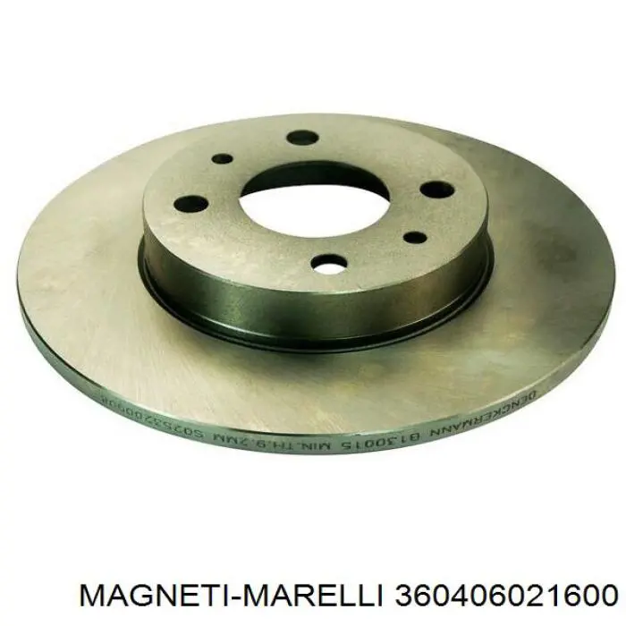 Диск тормозной задний Magneti Marelli 360406021600