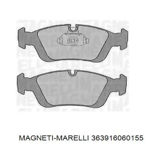 Передние тормозные колодки 363916060155 Magneti Marelli