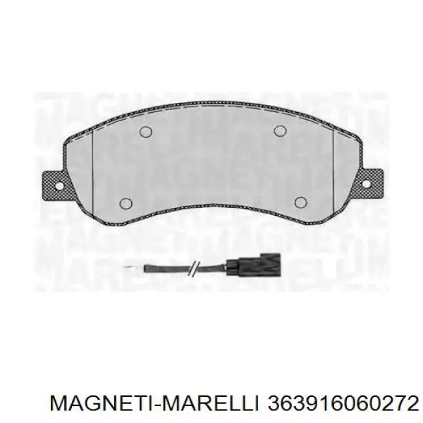 Передние тормозные колодки 363916060272 Magneti Marelli