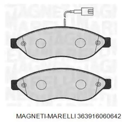 Передние тормозные колодки 363916060642 Magneti Marelli