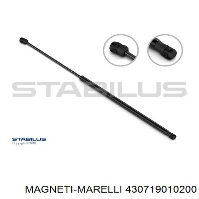 Amortiguador de maletero 430719010200 Magneti Marelli