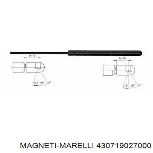 430719027000 Magneti Marelli амортизатор багажника