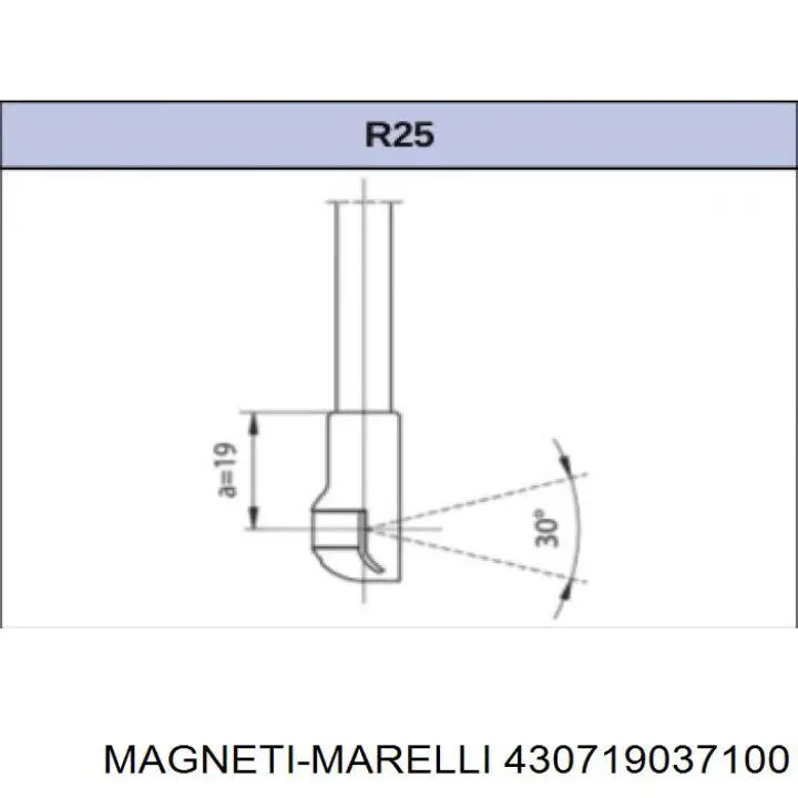 430719037100 Magneti Marelli Амортизатор крышки багажника