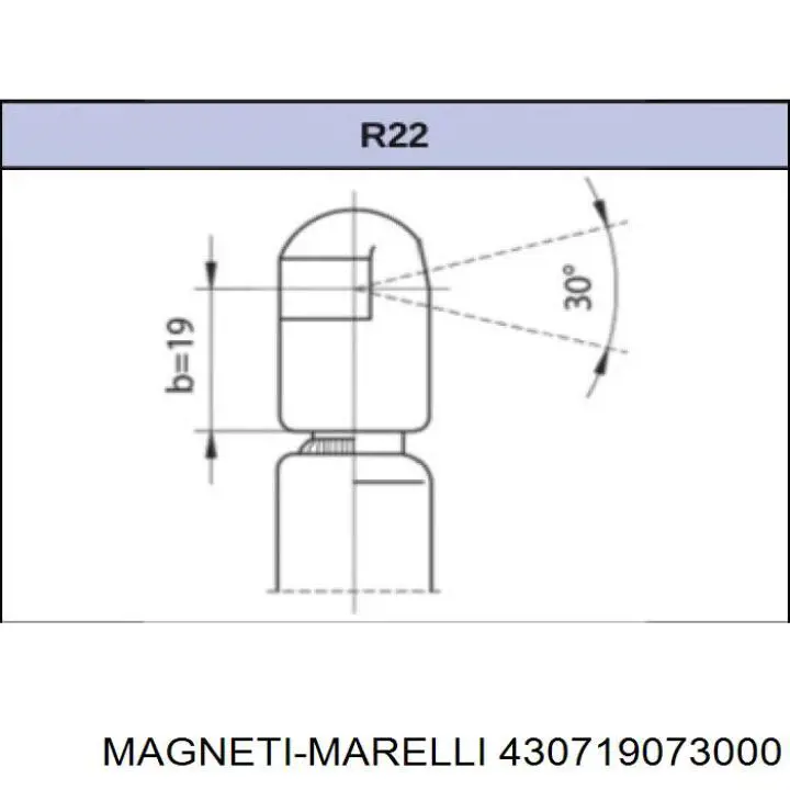 Амортизатор багажника 430719073000 Magneti Marelli