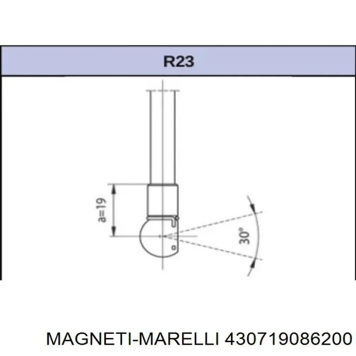 Амортизатор задней двери Magneti Marelli 430719086200 цена, от 7.05 USD