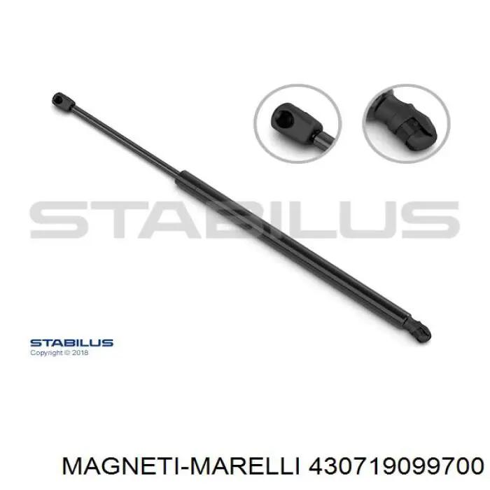 Амортизатор кришки багажника/ двері 3/5-ї задньої 430719099700 Magneti Marelli