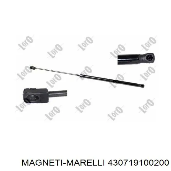 430719100200 Magneti Marelli amortecedor de tampa de porta-malas (de 3ª/5ª porta traseira)