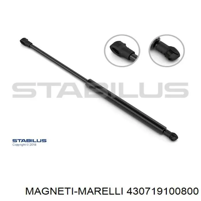 Купить 430719100800 Magneti Marelli Амортизатор капота левый