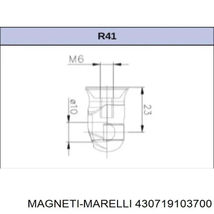 Амортизатор крышки багажника (двери 3/5-й задней) MAGNETI MARELLI 430719103700