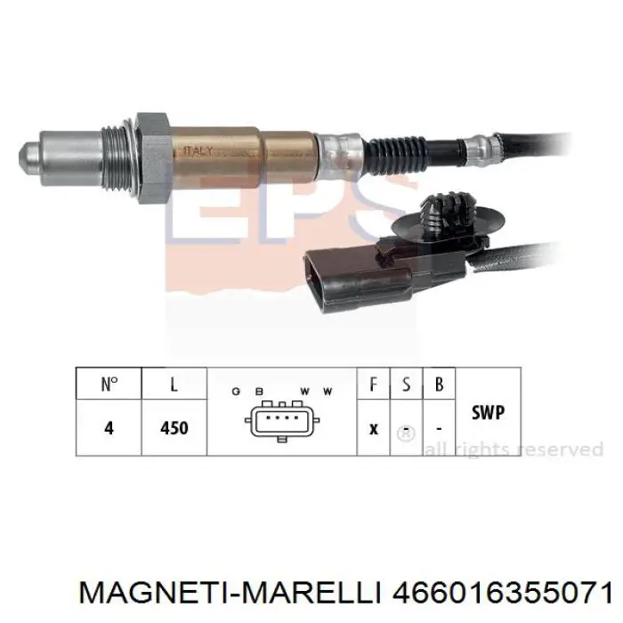 Лямбда-зонд, датчик кисню після каталізатора 466016355071 Magneti Marelli