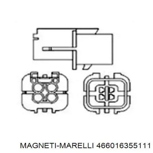 Лямбда-зонд, датчик кислорода Magneti Marelli 466016355111