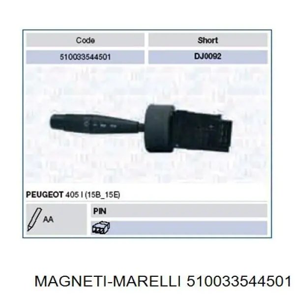 510033544501 Magneti Marelli