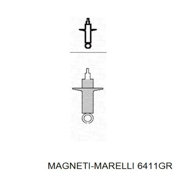 Амортизатор задний правый Magneti Marelli 6411GR