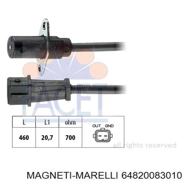 64820083010 Magneti Marelli Bobina de ignição