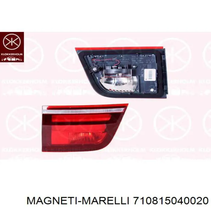 Ліхтар задній правий, внутрішній 710815040020 Magneti Marelli