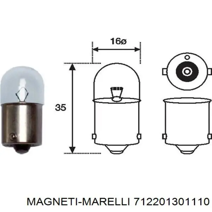 Фонарь задний правый Magneti Marelli 712201301110 цена, от 54.56 USD