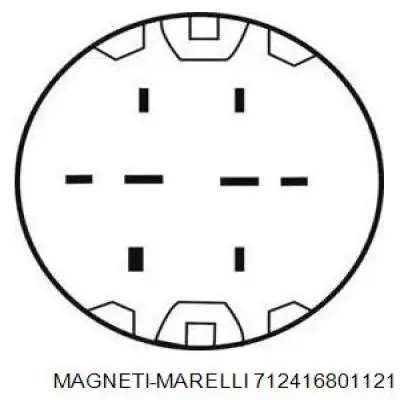 Фара правая 712416801121 Magneti Marelli