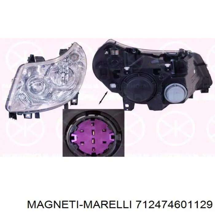 Купить 712474601129 Magneti Marelli Фара основная правая