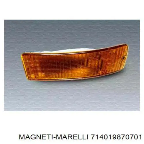 Габарит (указатель поворота) в бампере, левый Magneti Marelli 714019870701