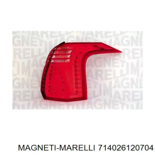 Фонарь задний левый 714026120704 Magneti Marelli