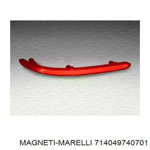 Катафот (отражатель) заднего бампера левый Magneti Marelli 714049740701