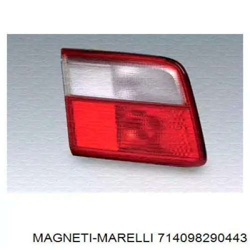 Фонарь задний левый внутренний 62228 Magneti Marelli