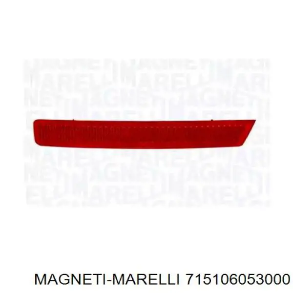LLI782 Magneti Marelli retrorrefletor (refletor do pára-choque traseiro esquerdo)