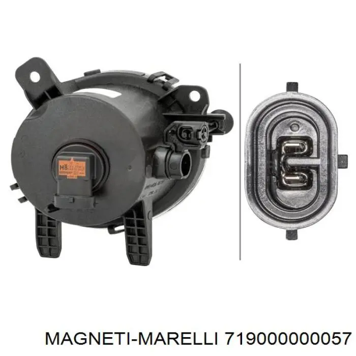 Faro antiniebla izquierdo 719000000057 Magneti Marelli