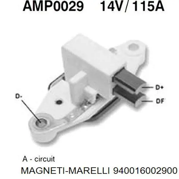 Реле генератора AMP0029 Magneti Marelli