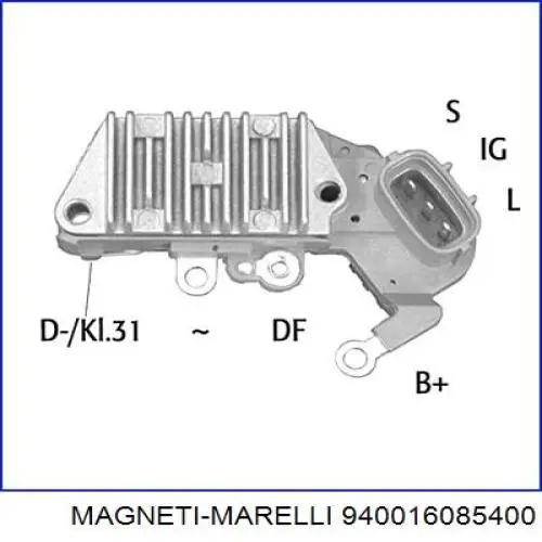 Regulador De Rele Del Generador (Rele De Carga) 940016085400 Magneti Marelli