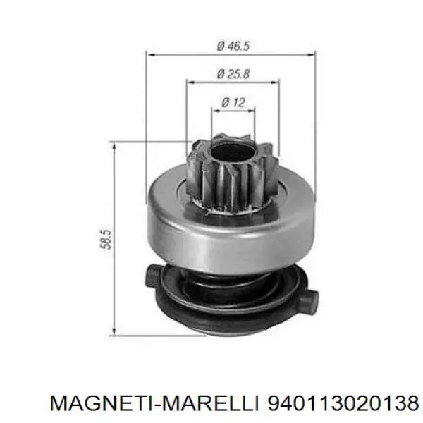 Бендикс стартера Magneti Marelli 940113020138