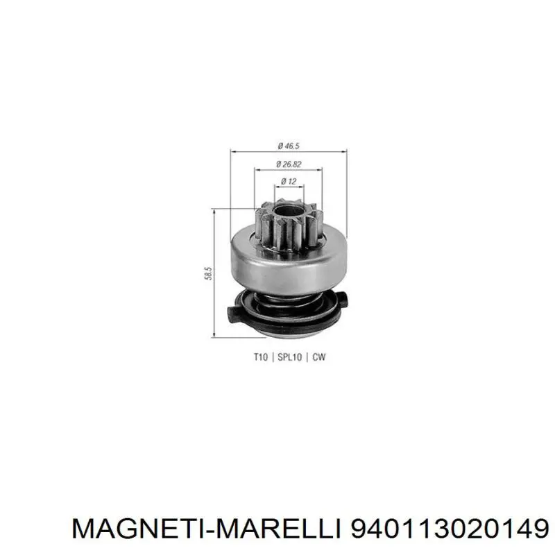 940113020149 Magneti Marelli Привод стартера