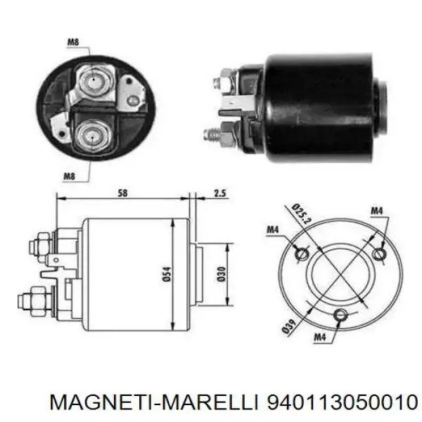 Втягивающее Magneti Marelli 940113050010 цена, от 26.96 USD