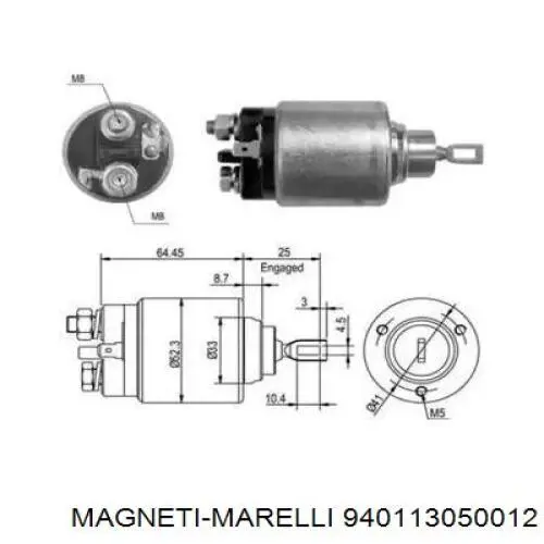 Стартер 940113050012 Magneti Marelli