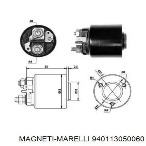 Interruptor magnético, estárter 940113050060 Magneti Marelli