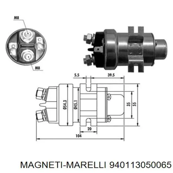 Купить AME0065 Magneti Marelli Тяговое реле