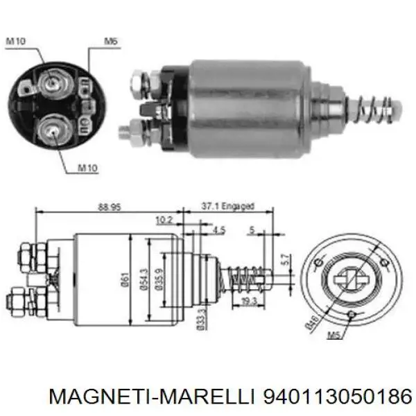 940113050186 Magneti Marelli реле втягивающее стартера