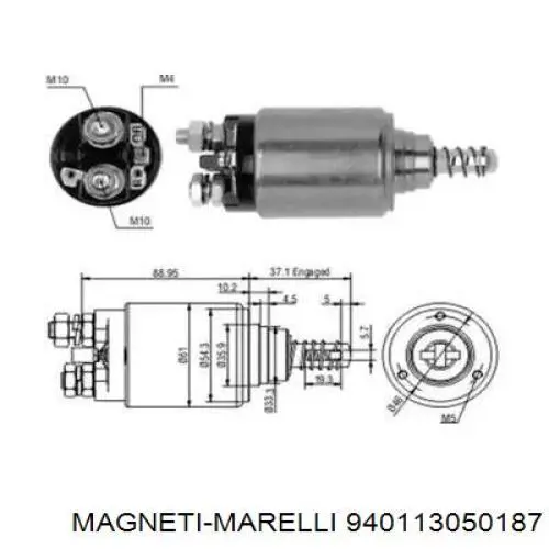 Втягивающее реле стартера SS0279P As-pl