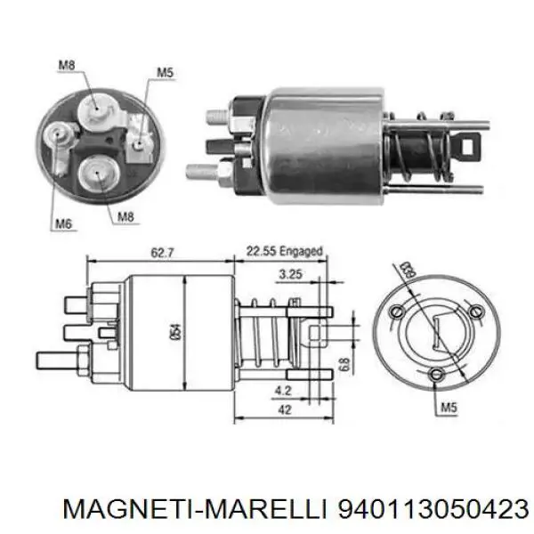 940113050423 Magneti Marelli реле втягивающее стартера