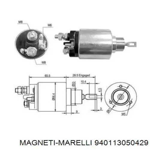 940113050429 Magneti Marelli реле втягивающее стартера