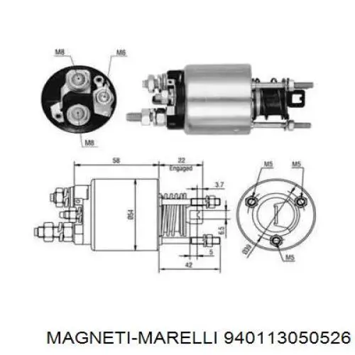 940113050526 Magneti Marelli бендикс стартера