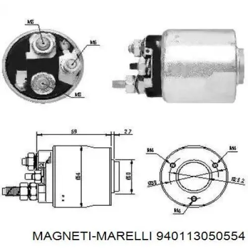 Втягивающее реле Magneti Marelli 940113050554