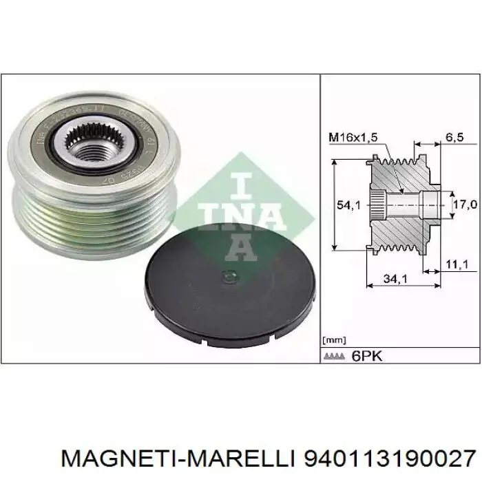 Escova do gerador 940113190027 Magneti Marelli