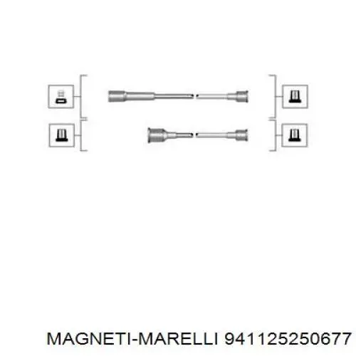 Купить 941125250677 Magneti Marelli Провода высокого напряжения
